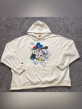 Makobi Frenemies Fleece Hoodie Streetwear Cartoon Graphic Men’s Size 6XB